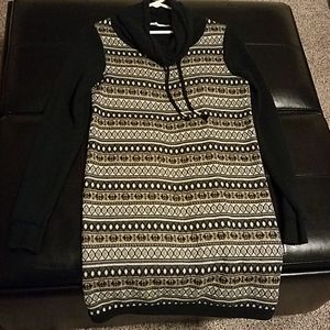 Cowl neck sweater dress sz M